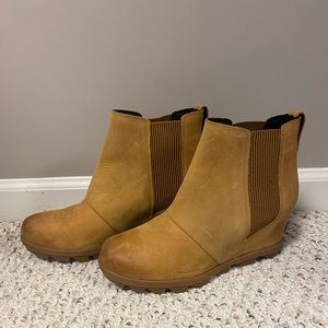 Sorel wedge booties